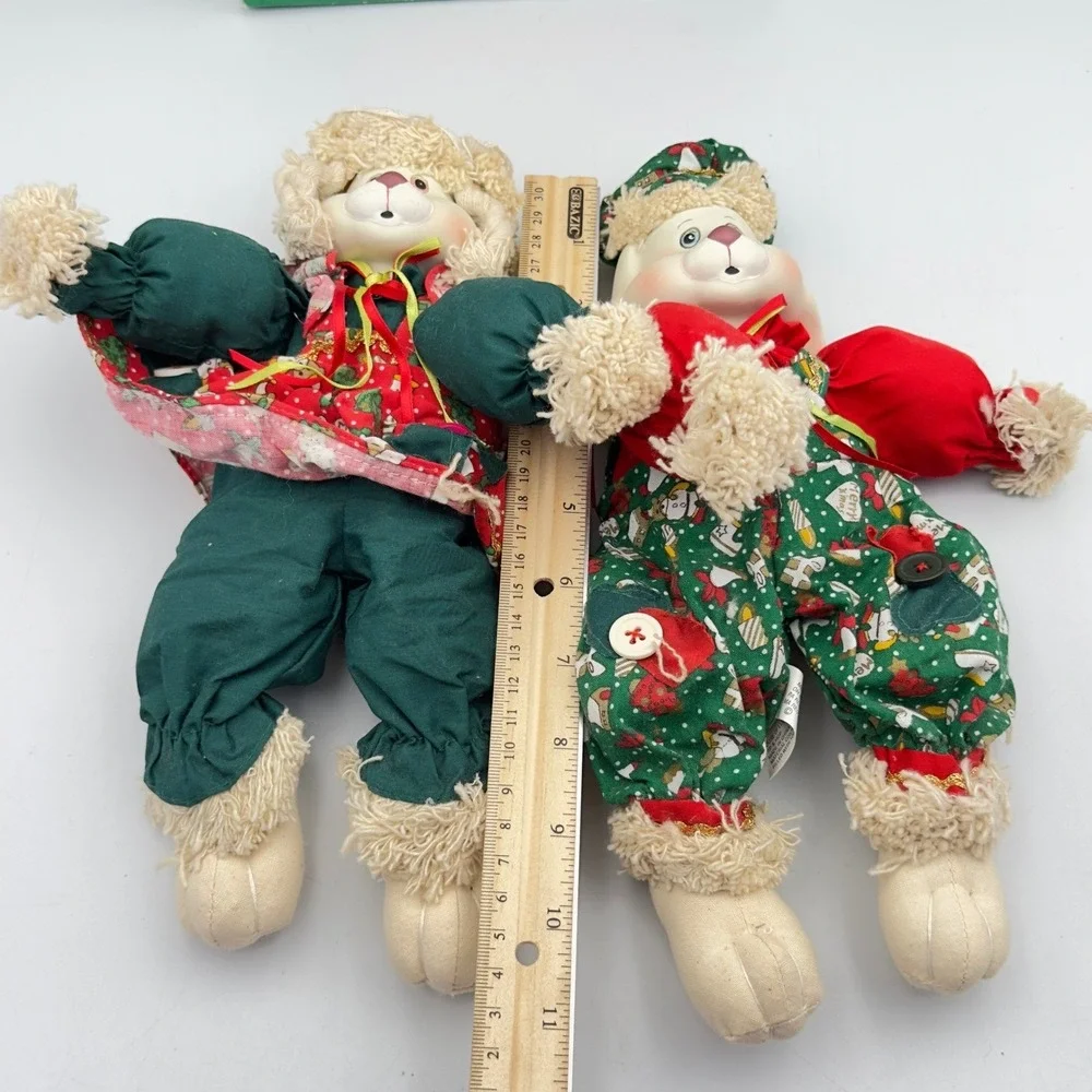 House of Lloyd Christmas Around the World Hip & Hop Bunny Doll Set Vintage Box